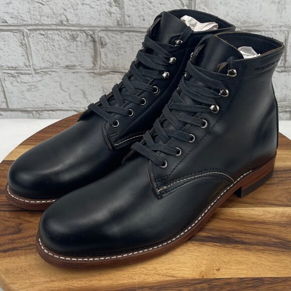 Wolverine 1000 Mile Rockford Welt W05300 Mens 9.5 D Black Leather Ankle Boots - Picture 1 of 16
